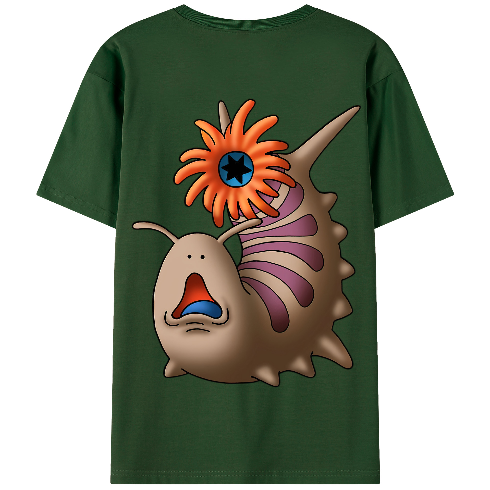 （画像用） ドラゴンクエスト Doragon Kuesuto Dragon Quest 綿100％半袖Tシャツ（背面プリント）